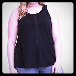 NWT TORRID Black Lace Inset Tank